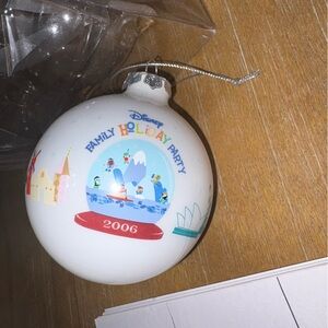 Disney Family Holiday Party 2006 Christmas Ornament Collectible